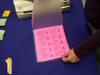 Photo of paper put in lamination pouch